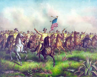 Rough-Riders, geführt von Col. Theodore Roosevelt, veröffentlicht 1898